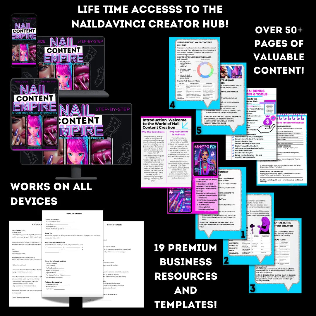 ✨ NAIL CONTENT EMPIRE: TURN YOUR PASSION INTO PROFIT