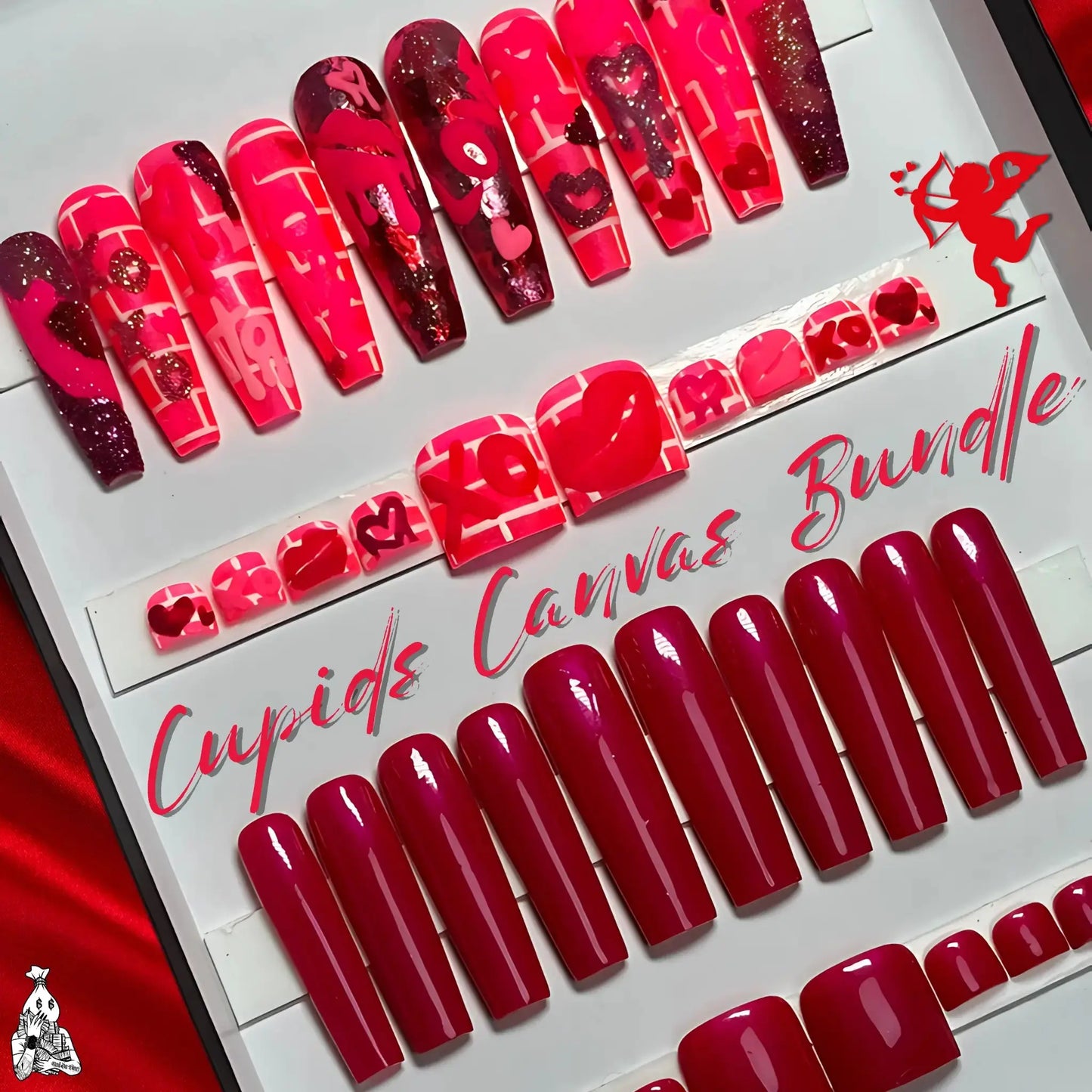 💘 Cupids Canvas Press-On Nails Bundle - NailDaVinci