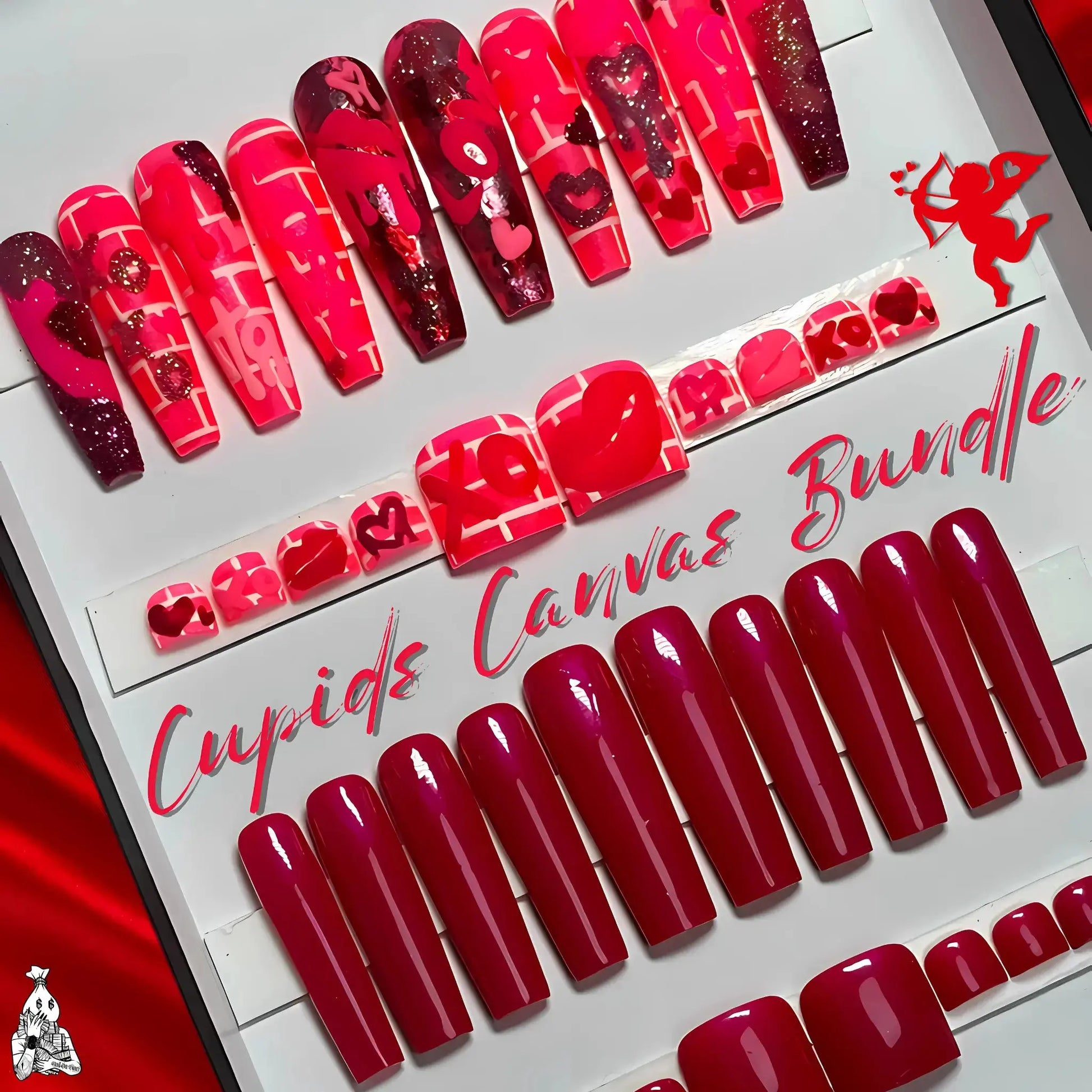 💘 Cupids Canvas Press-On Nails Bundle - NailDaVinci