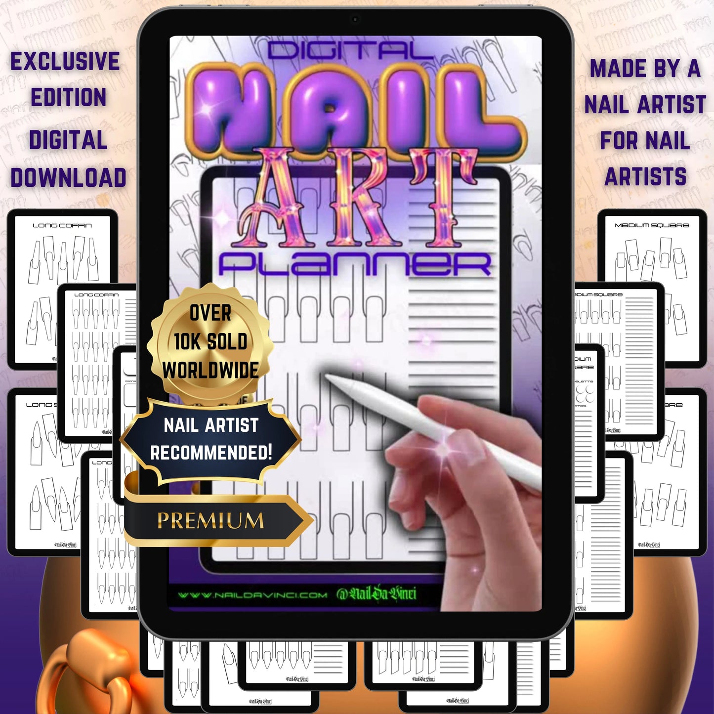 Digital Nail Art Planner - Exclusive Edition - NailDaVinci